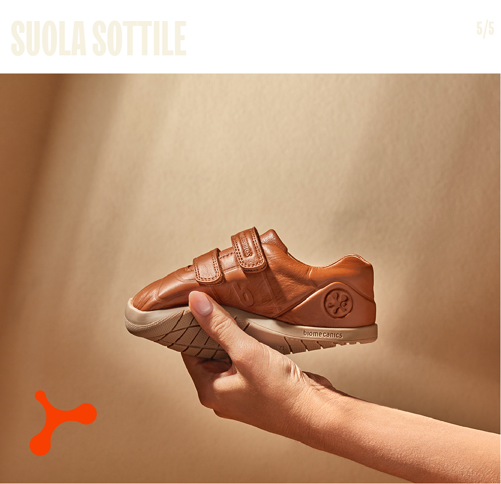 Una suola che favorisce una maggiore percezione del terreno e assicura anche la massima protezione contro eventuali ostacoli.